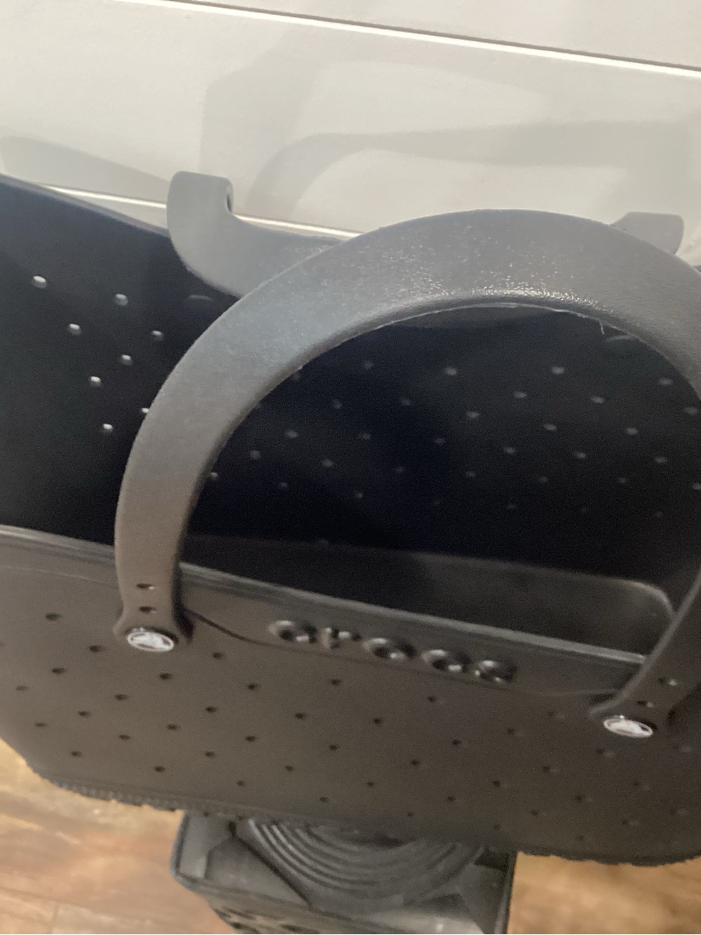 CROCS Black Perforated Tote - Picture 2 of 5